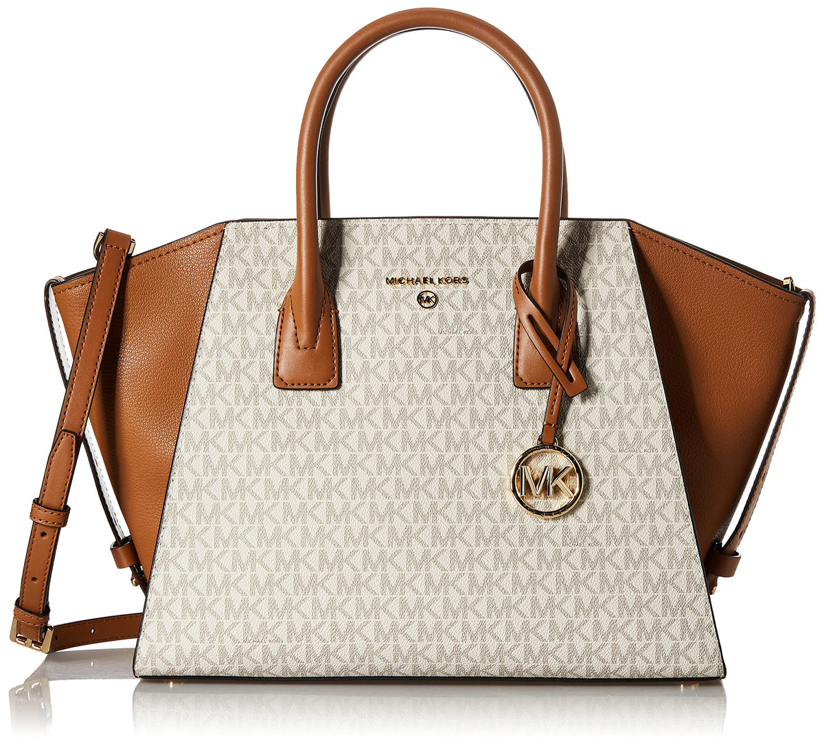 Michael Kors LG TZ SATCHEL 30F2G4VS7B 149 BEIGE 100% Leather