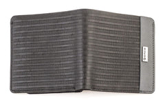Force Black & Grey Leather For Men - Bifold Wallets