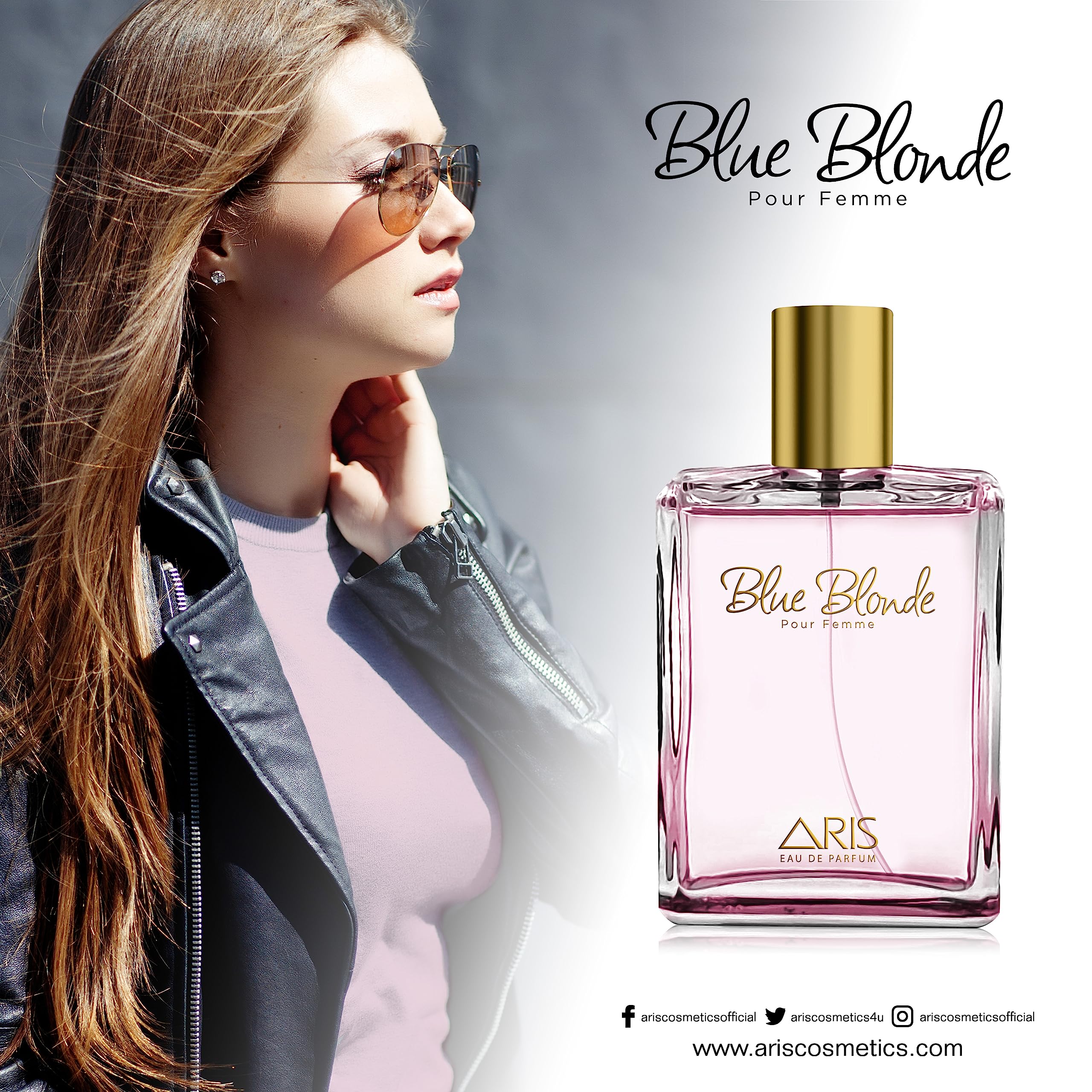 Blue Blonde by Aris: Eau de Parfum Spray | EDP Women's Fragrance| Cologne for Women | Perfume for Women | Fruity and Floral Fragrance | Long-lasting Perfume for Women | Ideal Gift | 100ml