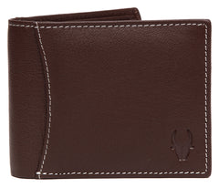 WildHorn Men WH1253 Travel Accessory- Bi-Fold Wallet - Brown-WH1356