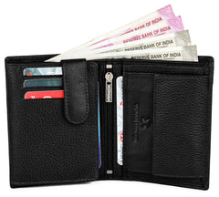 WildHorn Men's Top Grain Leather Ultra Strong Stitching Handcrafted RFID Blocking Wallet, One Size