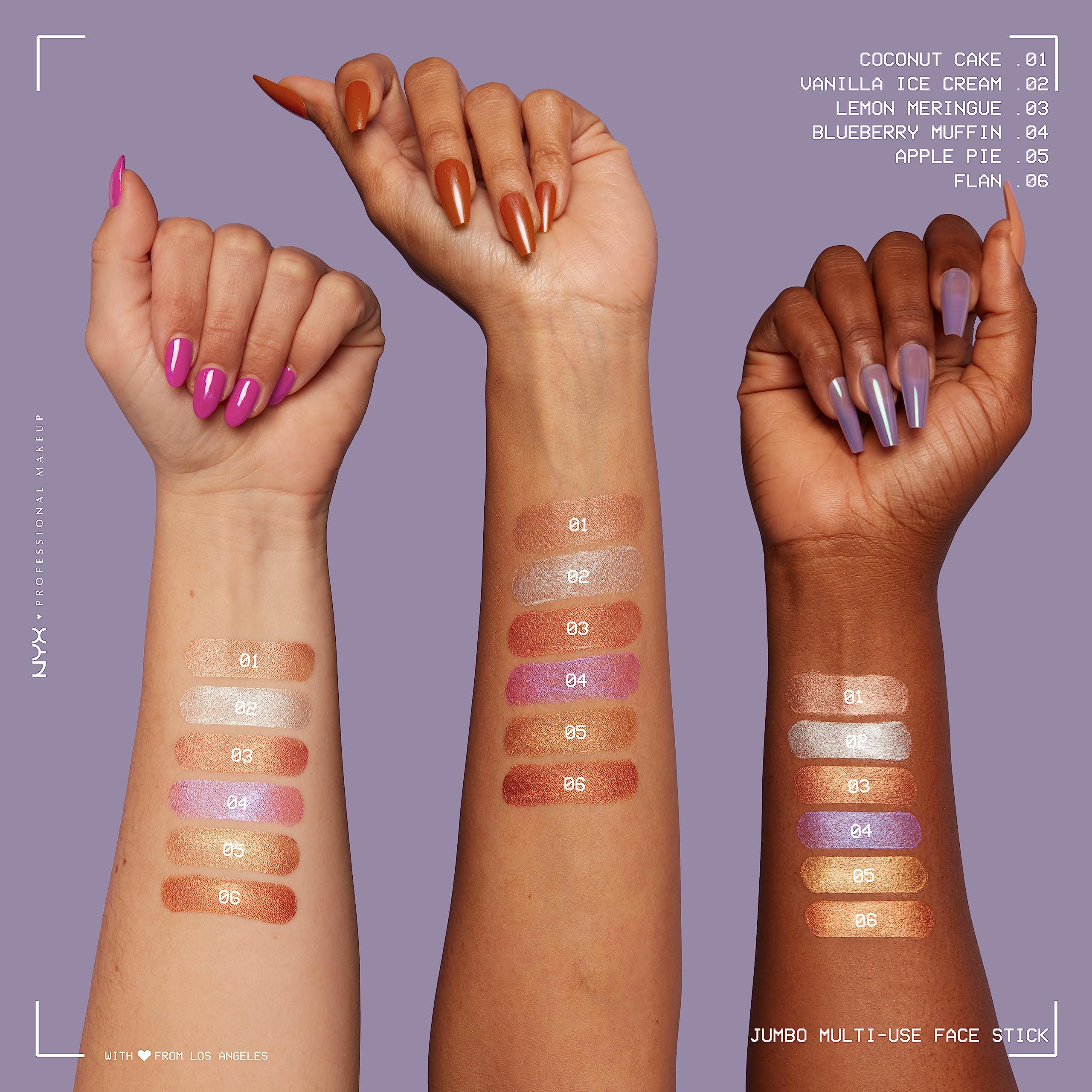 NYX PROFESSIONAL MAKEUP, Jumbo Face Stick Highlighter - Flan