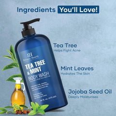 Botanic Hearth Tea Tree Oil Body Wash with Mint