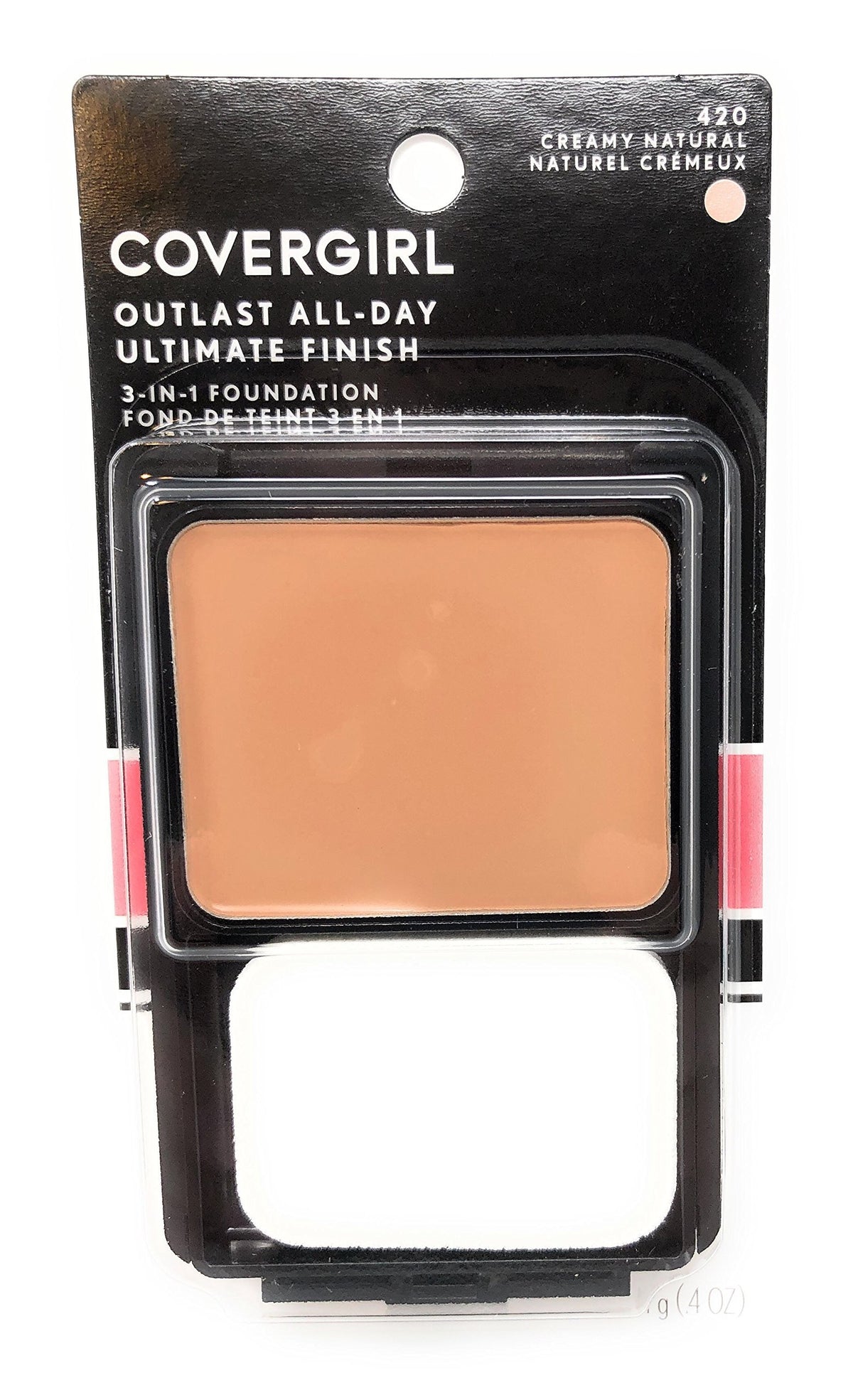 CoverGirl Ultimate Finish Liquid Powder Makeup - Creamy Natural (N) 420, 0.4 Oz Compact (Pack of 2)