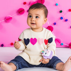 Bright Starts Rattle & Teethe Wrist Pals™ Toy - Unicorn & Llama, Piece of 1