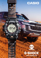 Casio Wristwatch GW-9500TLC-1JR, MUDMAN Radio Solar, Biomass Plastic, Sand Color, Black