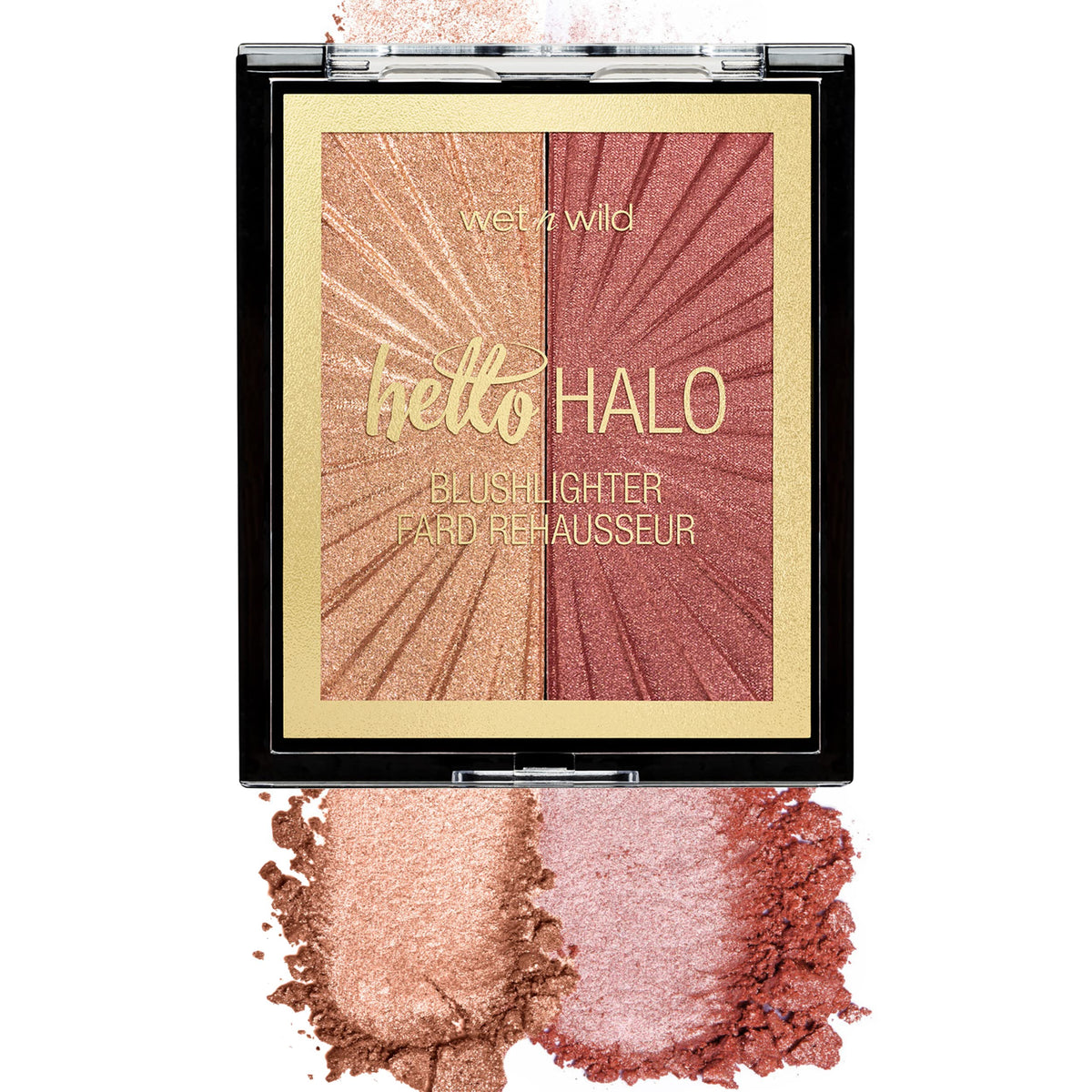 Wet n Wild MegaGlo Blushlighter, Blendable Blush & Highlighter Set, Shimmery Metallic Finish - 3- Flash Me