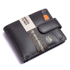 HAMMONDS FLYCATCHER Genuine Leather Wallets for Men, Graphite Grey, RFID Protected Nappa Leather Wallet for Men, Mens Wallet with 5 Card Slots, Gift for Valentine Day, Father's Day, Birthday