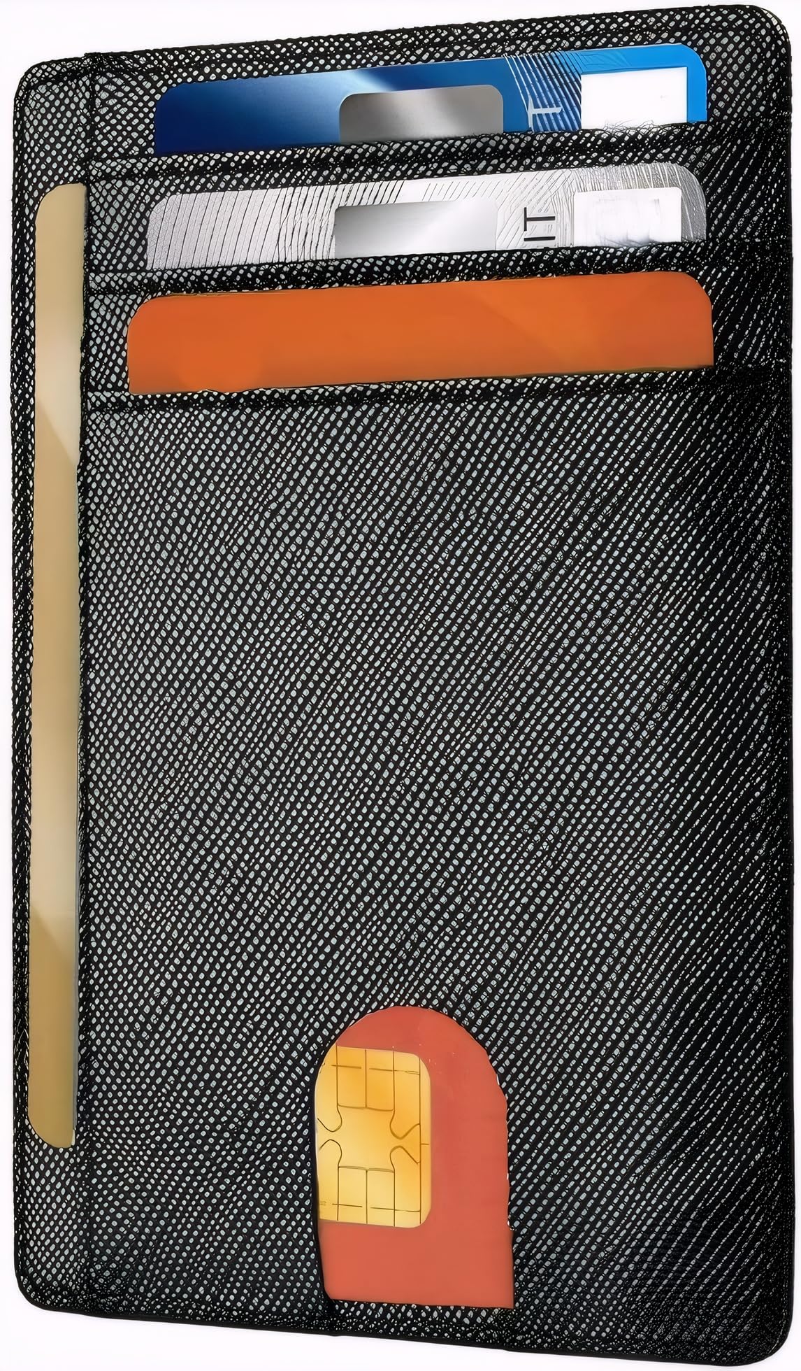 T Tersely Credit Card Holder for Men,Card Wallet, Slim Minimalist Wallet,RFID Card Holder Blocking Front Pocket Secure Thin Credit Card Wallet, Holds up to 7 Cards and Bank Notes, Ideal for Travel
