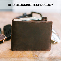 Stay Fine Wallets For Men RFID Blocking | Mens Leather Bifold Wallet | Genuine Leather | Extra Capacity | By, Brown, one size fits all, Classic