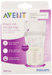 Philips AVENT Breast Milk Storage Bags, 6 Ounce, 25 Bags