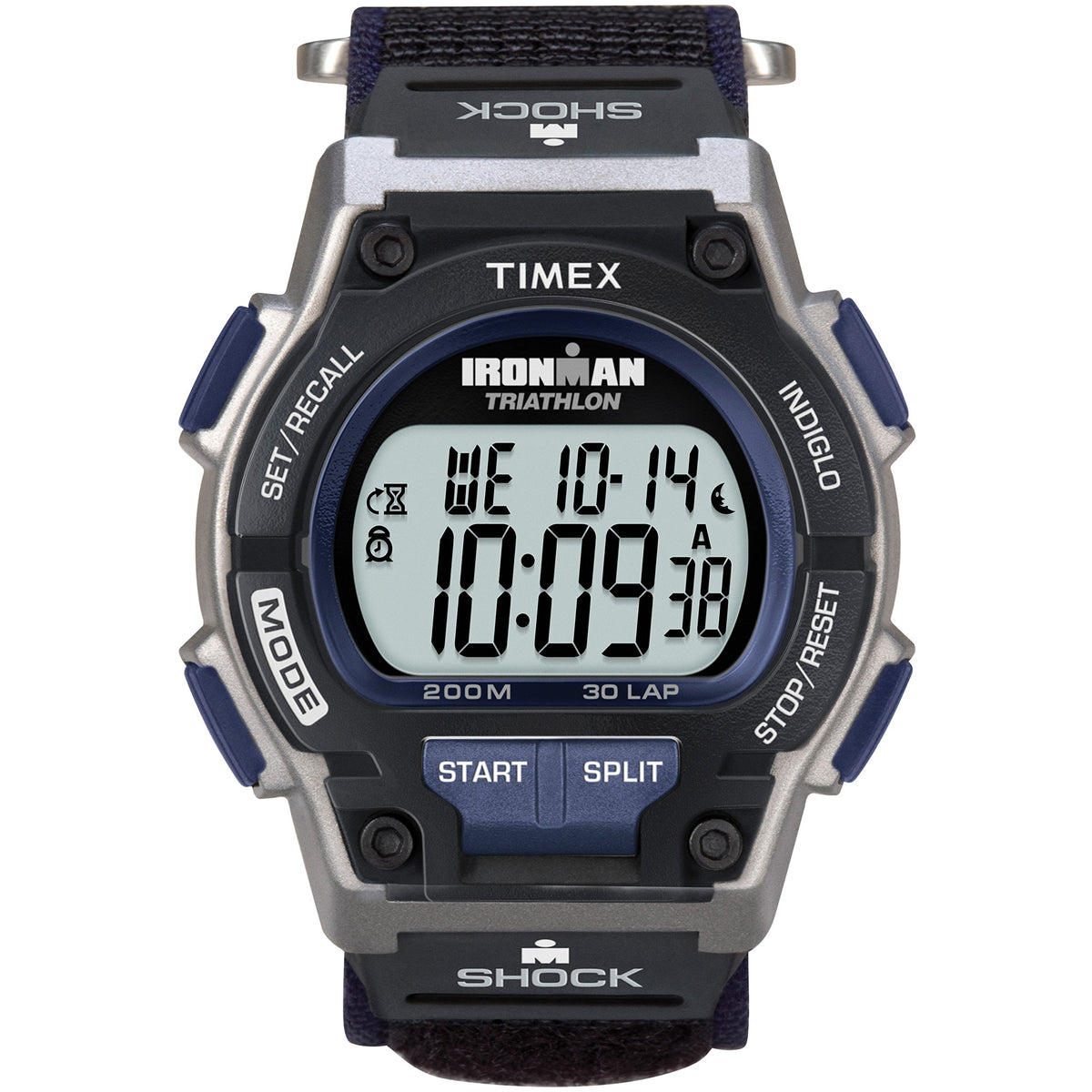 Timex Ironman Endure 30 Shock Full-Size Watch - Black/Blue