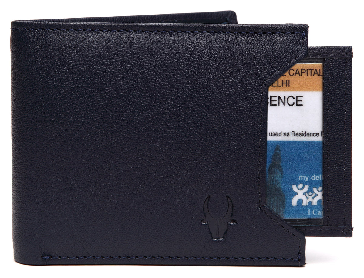 WildHorn Men WH1253 Travel Accessory- Bi-Fold Wallet - WH1251 BLUE