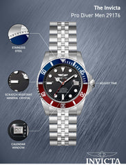 Invicta Pro Diver 29176 Men's Watch - 42 mm - Silver