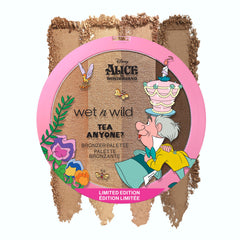 Wet n Wild Alice in Wonderland Tea Anyone?, Makeup Bronzer Palette Including 4 Sun-kissed Warmth Shades, Blendable Shades for Buildable, Makeup's Radiant Soft-Focus Effect