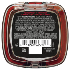 L'Oreal Paris (330 Hazelnut) - Infallible Fresh Wear Foundation in a Powder, Up to 24H Wear, Hazelnut, 9ml