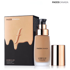 Faces Canada HD Runway Ready Foundation - High Coverage, Oil-Free, Vegan & Cruelty-Free, Almond Beige 06 (Beige), 1.01 Fl Oz
