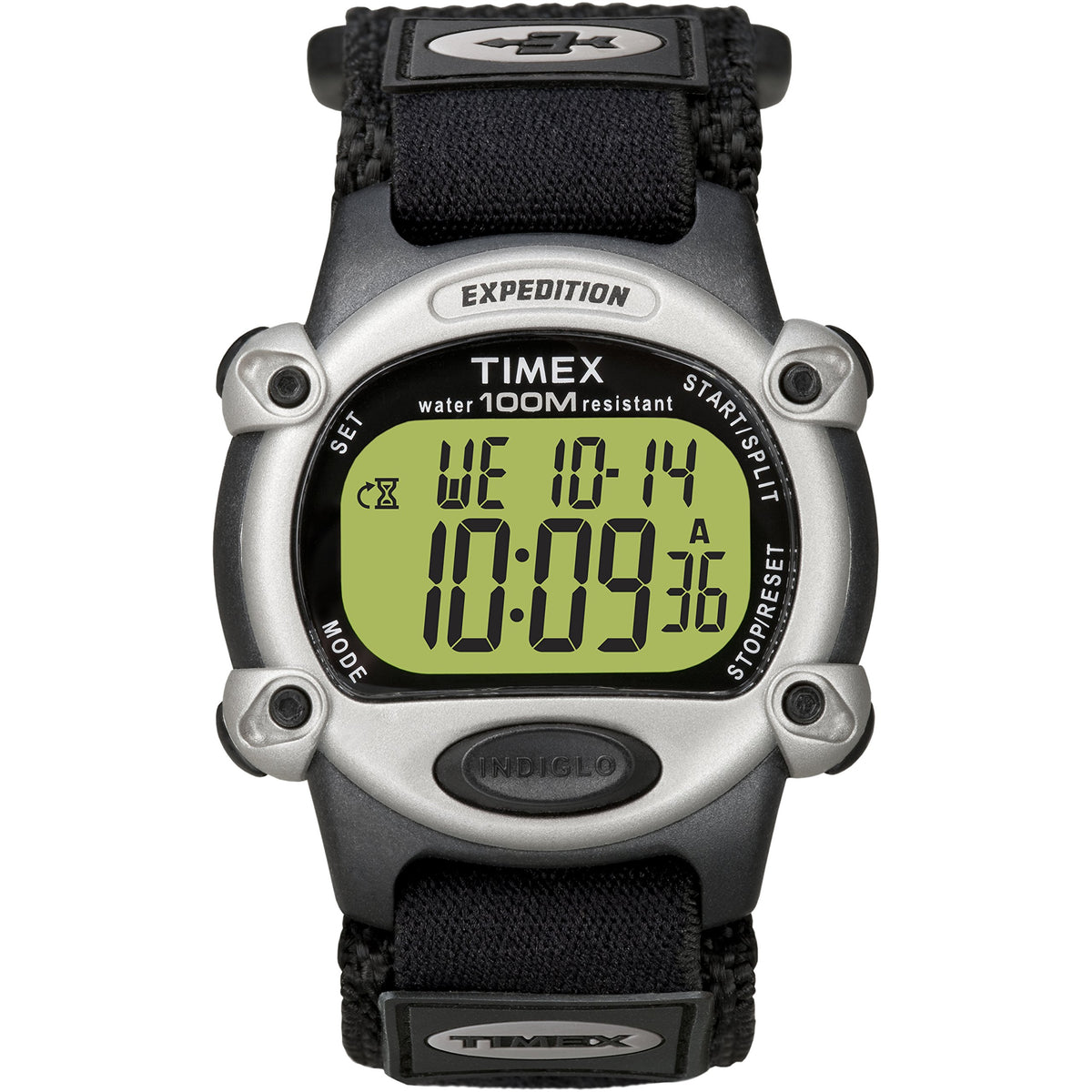Timex Men's Expedition Digital CAT 39mm Watch - Black/Silver-Tone Fast Wrap