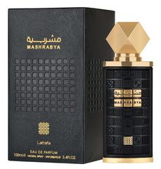 Lattafa Mashrabya for Unisex Eau de Parfum Spray, 3.4 Ounce / 100 ml