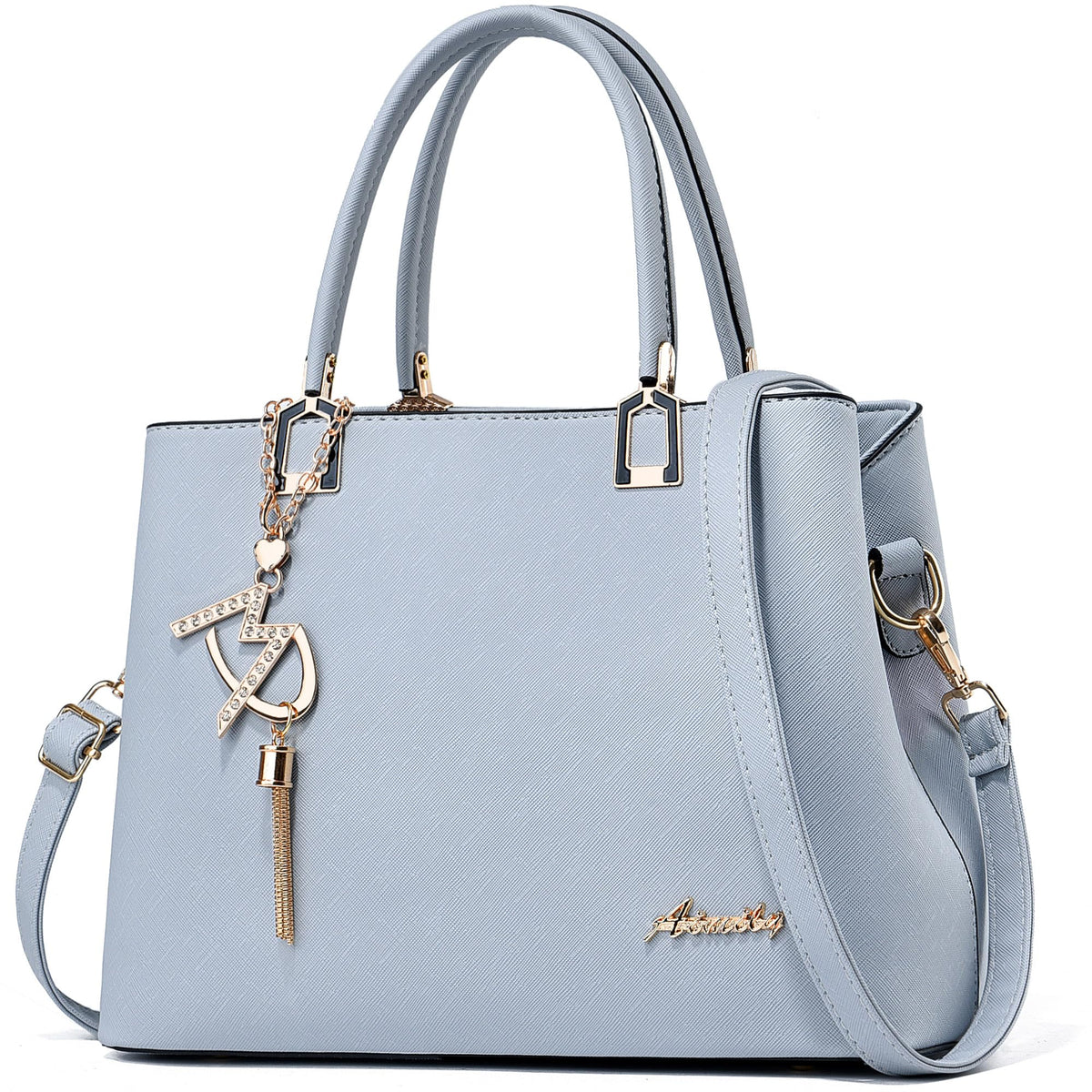 Womens Purses and Handbags Shoulder Bags Ladies Designer Top Handle Satchel Tote Bag - Light Blue