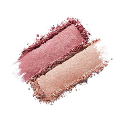 ICONIC London Silk Glow Duo | Hybrid Gel-Powder Blush & Highlighter Compact | For Radiant & Glowing Skin | 100% Vegan & Cruelty Free | Rose Glow