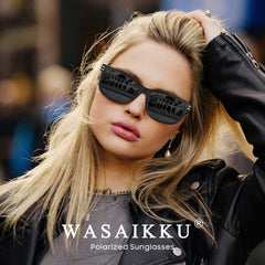 WASAIKKU Polarized Sunglasses for Men Fashion Sunglasses with 100% UV Protection Sports Fishing Driving Shades