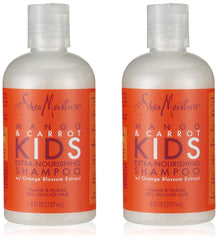 SHEA MOISTURE Kids Shampoo 8 Ounce Mango/Carrot Extra Nourishing (236ml) (2 Pack)