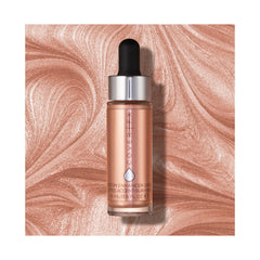 COVER FX Custom Enhancer Drops Liquid Highlighter, Versatile Illuminator, Blend with Foundation and Makeup, Rose Gold, 0.5 Fl Oz