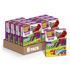 Fruit by the Foot Fruit Roll-Ups, Gushers Snacks Variety Pack, 8 ct (Pack of 8)