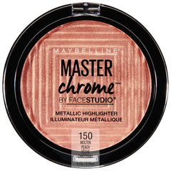 Maybelline New York Facestudio Master Chrome Metallic Highlighter Makeup, Molten Peach, 0.19 oz.