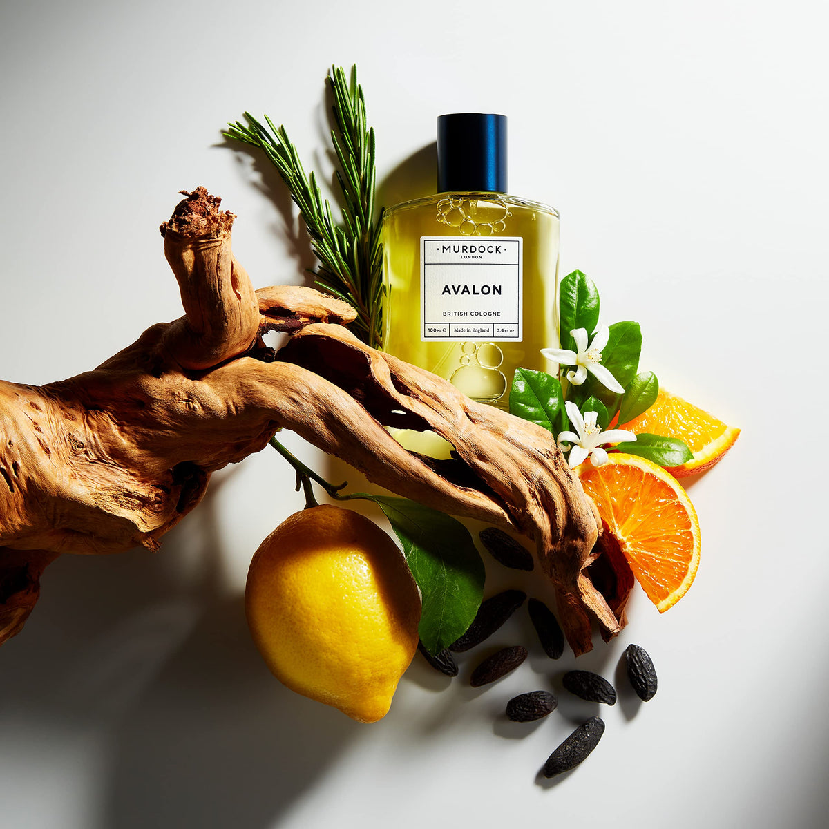 Murdock London Avalon Cologne | Playful, Cool, Intriguing | Herbal & Citrus Blend | Made in England | 3.4 oz