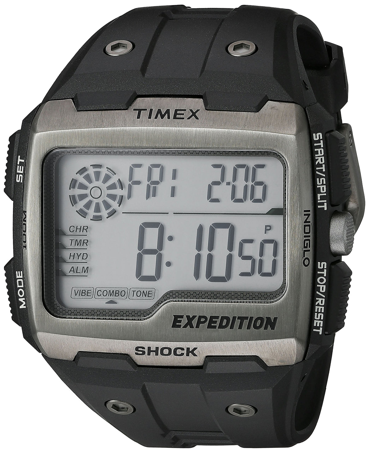 Timex Men's Expedition Grid Shock 50mm Watch - Black