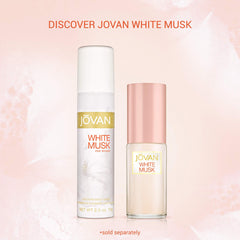 Jovan White Musk for Women, Body Spray, 2.5 fl. oz, Women's Fragrance with Musk & Floral Notes.