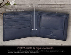 Wildhorn Blue Men's Wallet (Whm101L)