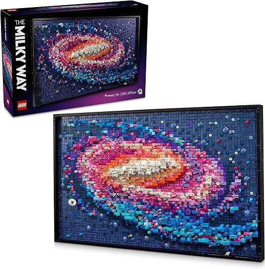 LEGO Art The Milky Way Galaxy Set, Space Model Kit for Adults to Build, Creative Activity for Design Lovers, Home Office Décor Idea for Living Room, Astronomy Gift for Men, Women, Him or Her 31212