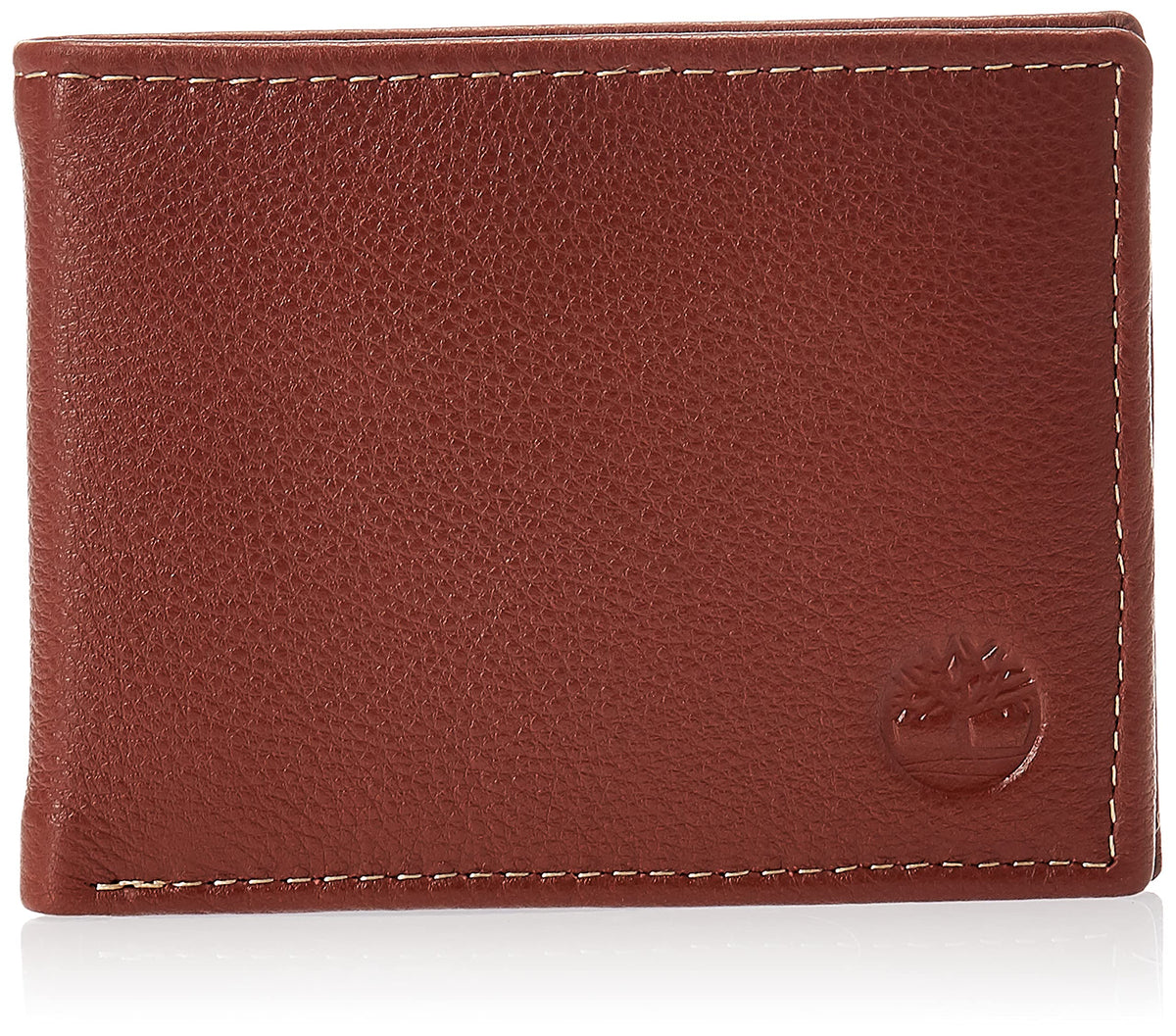 Timberland Men's Wellington RFID Leather Bifold Wallet Trifold Wallet - Cognac
