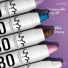 NYX PROFESSIONAL MAKEUP Jumbo Eye Pencil, Blendable Eyeshadow Stick, Eyeliner Pencil & Highlighter, No Pulling, Tugging or Fading, Cruelty Free - Shade: Milk