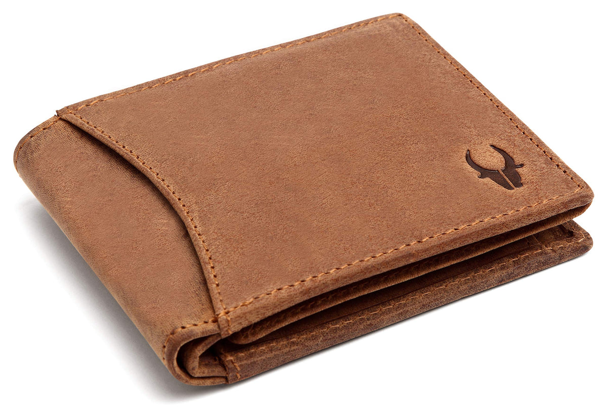 WildHorn Men Leather Wallet for Men Men's Wallet - TAN HUNTER