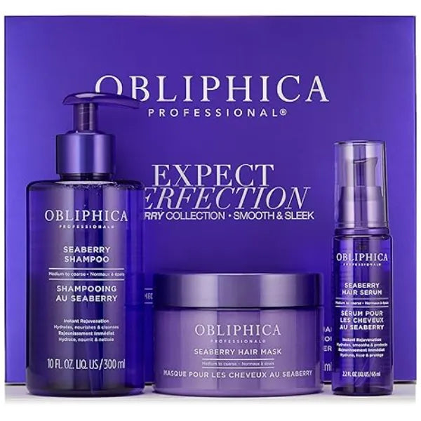 Obliphica Expect Perfection Sleek & Smooth Seaberry Collection Unleash The Power of Effortlessly Sleek and Smooth Hair, Radiating with Health, Elegance, and Unmatched Brilliance.