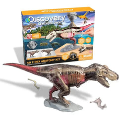 Discovery 4D T Rex Anatomy Kit, Jurassic Dinosaur Puzzle Figure, Interactive Archaeology & Paleontology Model, Learn Science & Biology, Fun & Educational STEM Toy Gift for Kids Ages 6+