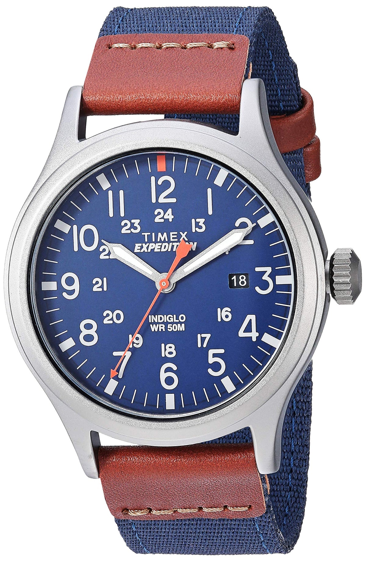 Timex Expedition Scout Nylon Strap Gents Watch - Blue/Brown/Gray