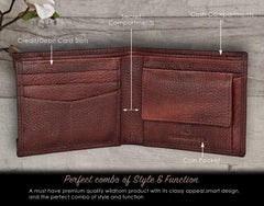 WILDHORN Bombay Brown Men's Wallet (WH2074A B.BROWN)