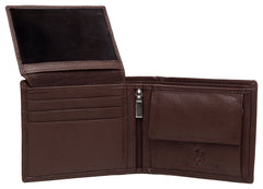 WildHorn Men WH1253 Travel Accessory- Bi-Fold Wallet - Brown-WH1356