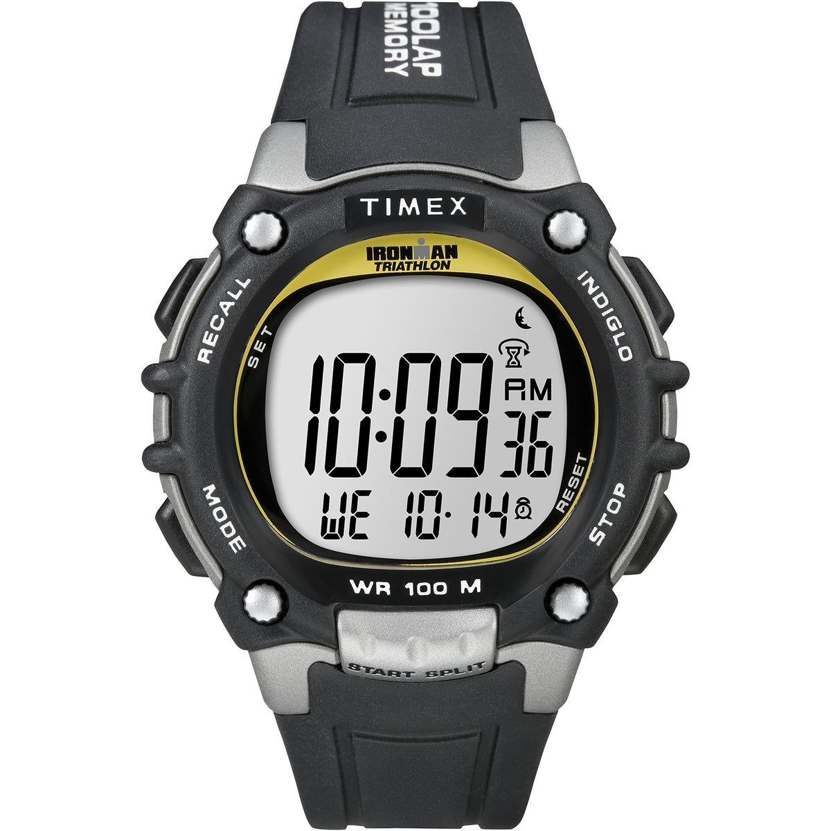 Timex Men's Ironman Classic 100 Full-Size Watch - Black/Yellow