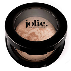 Jolie Marbleized Baked Finishing Powder Bronzer, Highlighter (Matte Bronze)