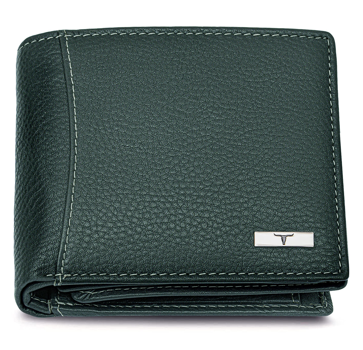URBAN FOREST Oliver Green Leather Wallet For Men, 6 Card Slot - Green