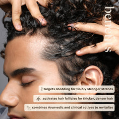 indē wild Moonlight Overnight Scalp Serum - 50ml | Advanced Ayurvedistry™ | Scalp Treatment for Hair Density | Infused with 3% Redensyl, 3% Procapil and 3% Baicapil | For all hair types