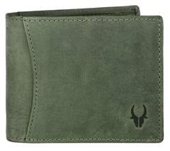 WildHorn Men Leather Wallet for Men Men's Wallet - OLIVER GREEN
