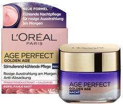 L’Oréal Paris Age Perfect Golden Age Anti-Ageing Face Care, Firming and Shine, for Mature and Wait Skin, with Peony Extract, 50 ml