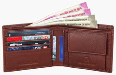 WildHorn Brown Men's Wallet - Maroon